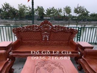 Bộ Hoàng Gia V5 Chân 16cm gỗ Hương đá ( Chú Phúc Nghệ An) 8