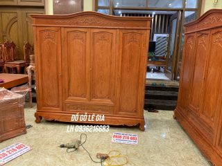 Tủ Áo 4 cánh 3 buồng gỗ Hương đá ( Chú Phúc Nghệ An) Tủ Áo 4 cánh 3 buồng gỗ Hương đá ( Chú Phúc Nghệ An) 7