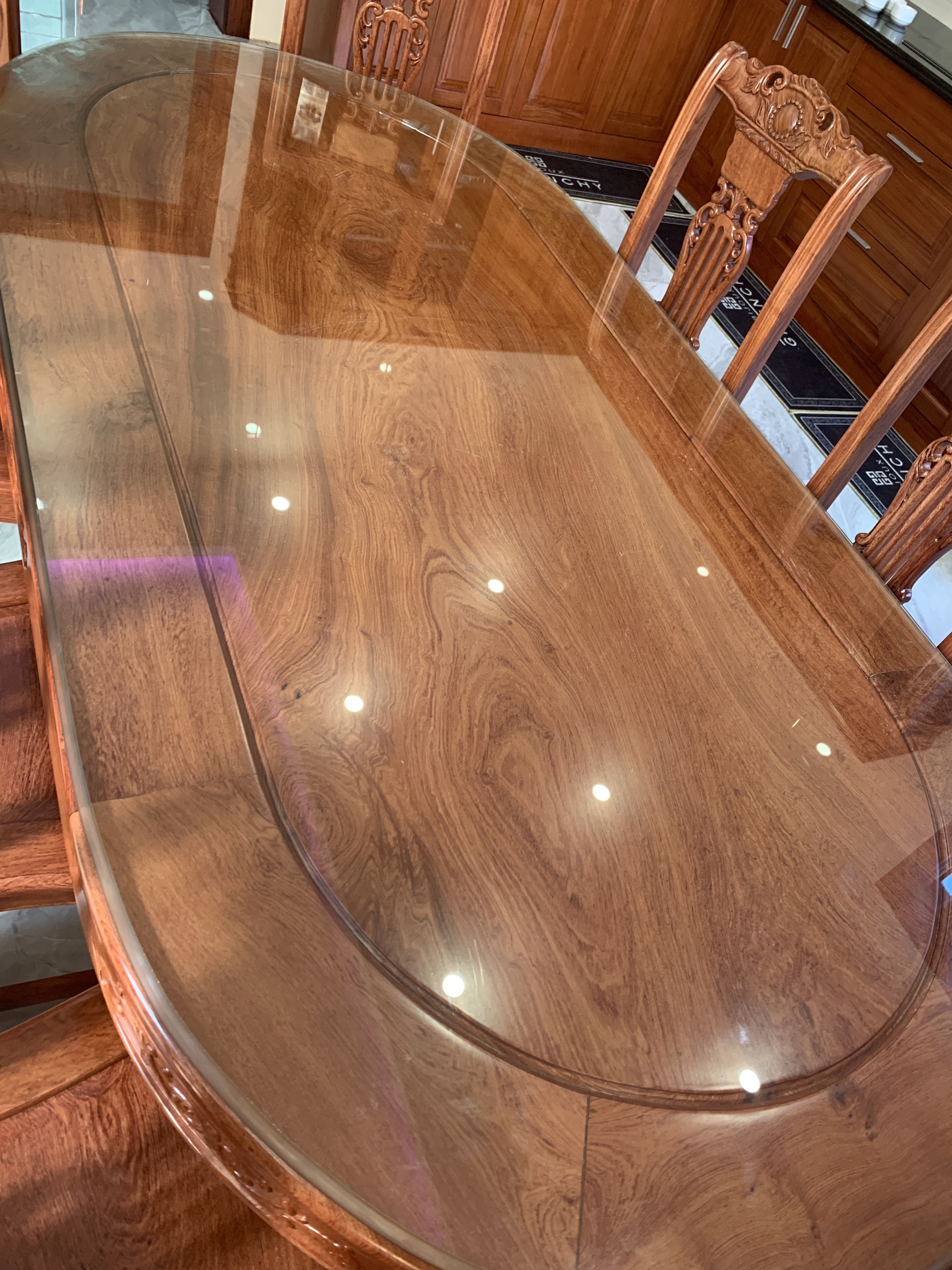 Bộ Bàn Ăn 8 ghế cây đàn bàn ván liền ( Chú Phúc Nghệ An) 22