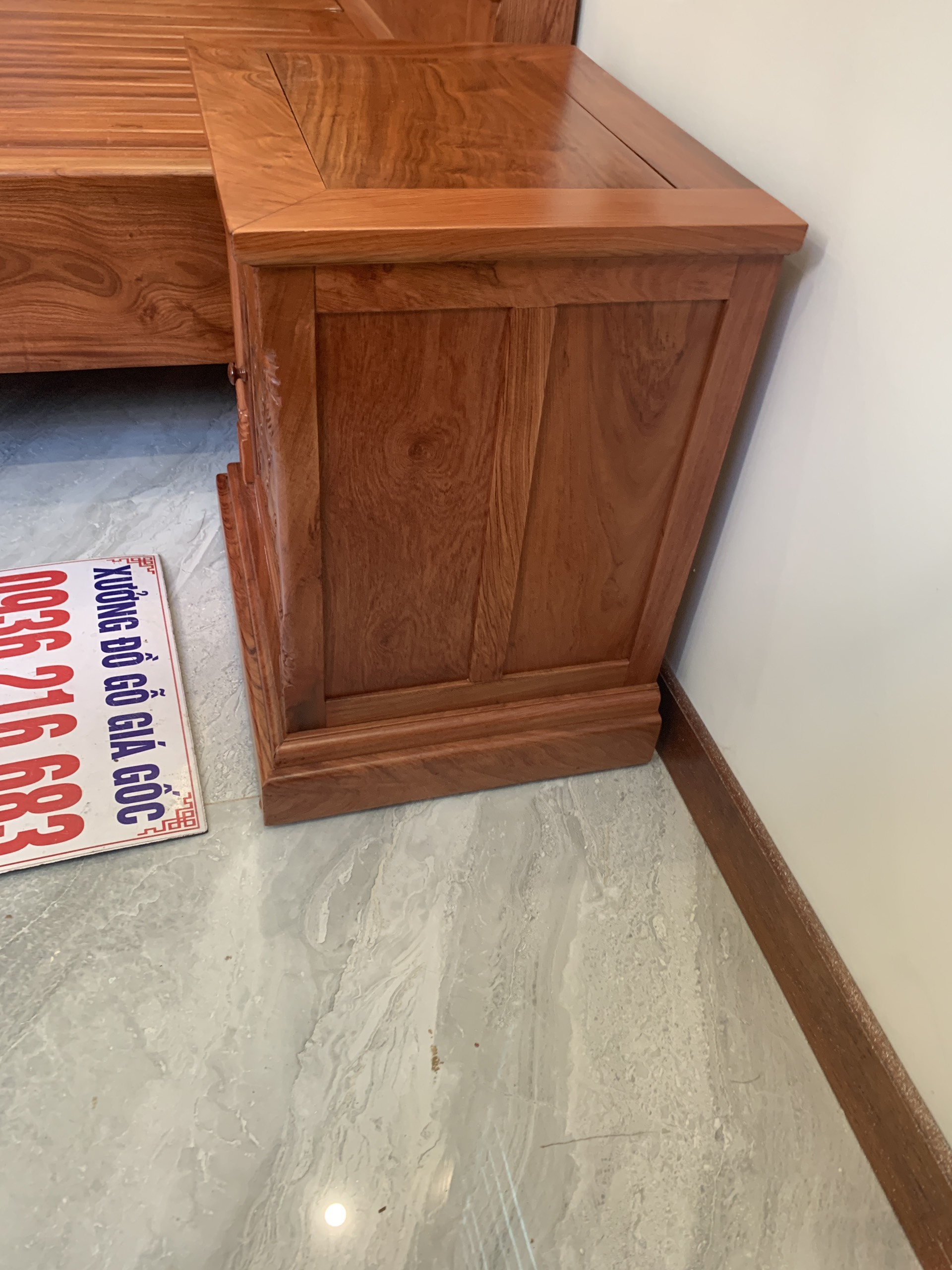 Giường Ngủ Hồng Trĩ 180x200 gỗ Hương đá ( Chú Phúc Nghệ An) 15