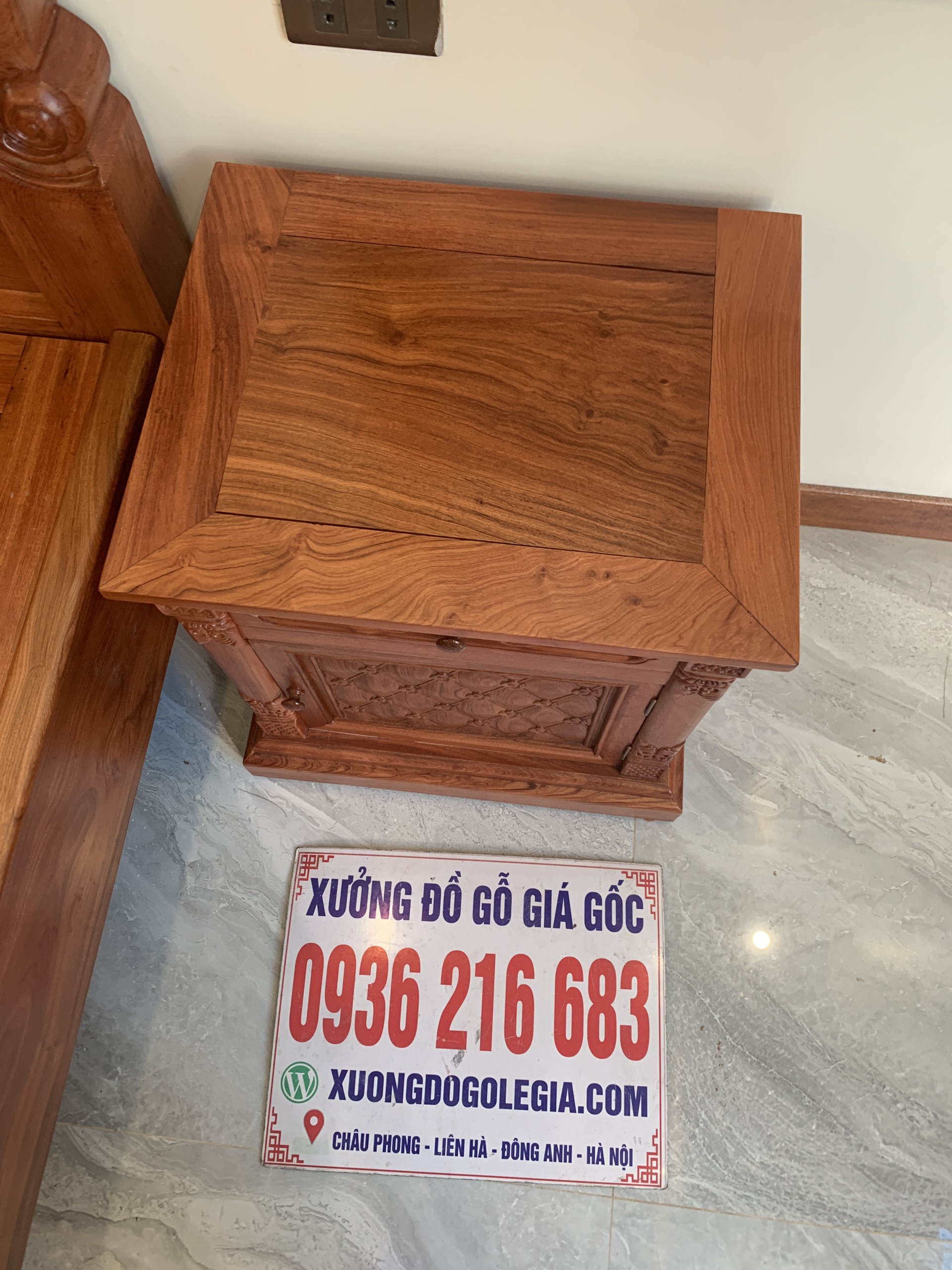 Giường Ngủ Hồng Trĩ 180x200 gỗ Hương đá ( Chú Phúc Nghệ An) 16