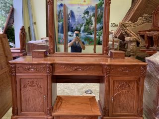 Bàn Phấn gỗ Hương đá ( Chú Phúc Nghệ An) 6