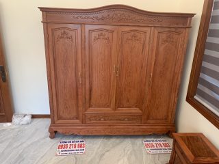 Tủ Áo 4 cánh 3 buồng gỗ Hương đá ( Chú Phúc Nghệ An) Tủ Áo 4 cánh 3 buồng gỗ Hương đá ( Chú Phúc Nghệ An) 6