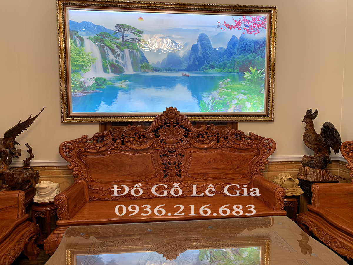 Bộ Hoàng Gia V4 Đại chân 14 gỗ Hương ( A Hải Nghệ An) Bộ Hoàng Gia V4 Đại chân 14 gỗ Hương ( A Hải Nghệ An) 22