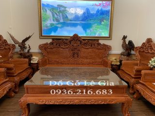 Bộ Hoàng Gia V4 Đại chân 14 gỗ Hương ( A Hải Nghệ An) Bộ Hoàng Gia V4 Đại chân 14 gỗ Hương ( A Hải Nghệ An) 7