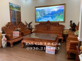 Bộ Hoàng Gia V4 Đại chân 14 gỗ Hương ( A Hải Nghệ An) Bộ Hoàng Gia V4 Đại chân 14 gỗ Hương ( A Hải Nghệ An) 8