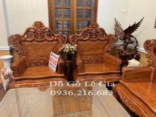 Bộ Hoàng Gia V4 Đại chân 14 gỗ Hương ( A Hải Nghệ An) Bộ Hoàng Gia V4 Đại chân 14 gỗ Hương ( A Hải Nghệ An) 10