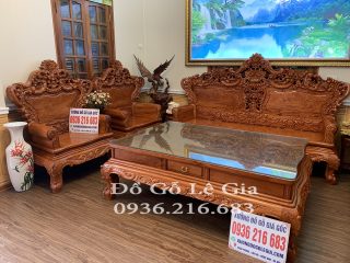 Bộ Hoàng Gia V4 Đại chân 14 gỗ Hương ( A Hải Nghệ An) Bộ Hoàng Gia V4 Đại chân 14 gỗ Hương ( A Hải Nghệ An) 9