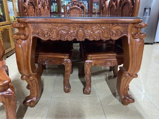 Bộ Bàn Ăn Louis Hoa Hồng 8 ghế ( A Hải - Nghệ An) Bộ Bàn Ăn Louis Hoa Hồng 8 ghế ( A Hải - Nghệ An) 9