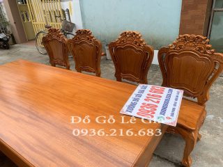 Bộ bàn ăn nguyên khối 8 ghế 1 bàn 8