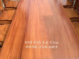 Bộ bàn ăn nguyên khối 8 ghế 1 bàn 10