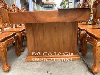 Bộ bàn ăn nguyên khối 8 ghế 1 bàn 11