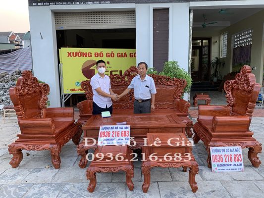 Bộ Hoàng Gia V4 gỗ Hương đá ( Bác Sơn - Hà Nội) 14