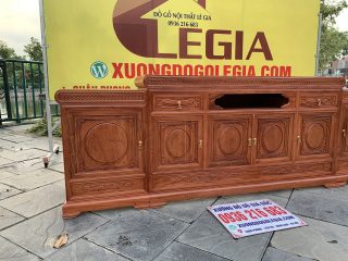 Kệ Tivi Mõ Đồng Tiền gỗ Hương đá tuyển chọn Kệ Tivi Mõ Đồng Tiền gỗ Hương đá tuyển chọn 9