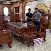 Bộ Hoàng Gia V10 nguyên khối gỗ Hương đá 10 món