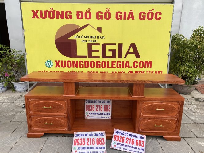 Kệ TiVi nguyên khối 2 tầng gỗ Hương ( A Tuấn - Quảng Ninh) Kệ TiVi nguyên khối 2 tầng gỗ Hương ( A Tuấn - Quảng Ninh) 17