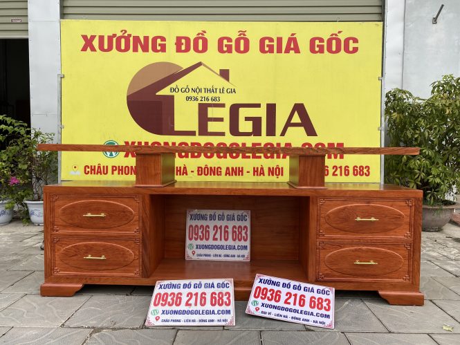 Kệ TiVi nguyên khối 2 tầng gỗ Hương ( A Tuấn - Quảng Ninh) Kệ TiVi nguyên khối 2 tầng gỗ Hương ( A Tuấn - Quảng Ninh) 19