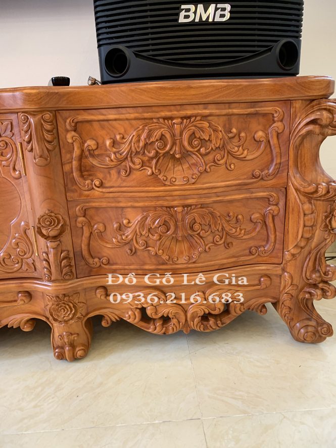 Kệ TiVi Hoàng Gia nguyên khối gỗ Gõ (A Vượng - Hà Nội) Kệ TiVi Hoàng Gia nguyên khối gỗ Gõ (A Vượng - Hà Nội) 17