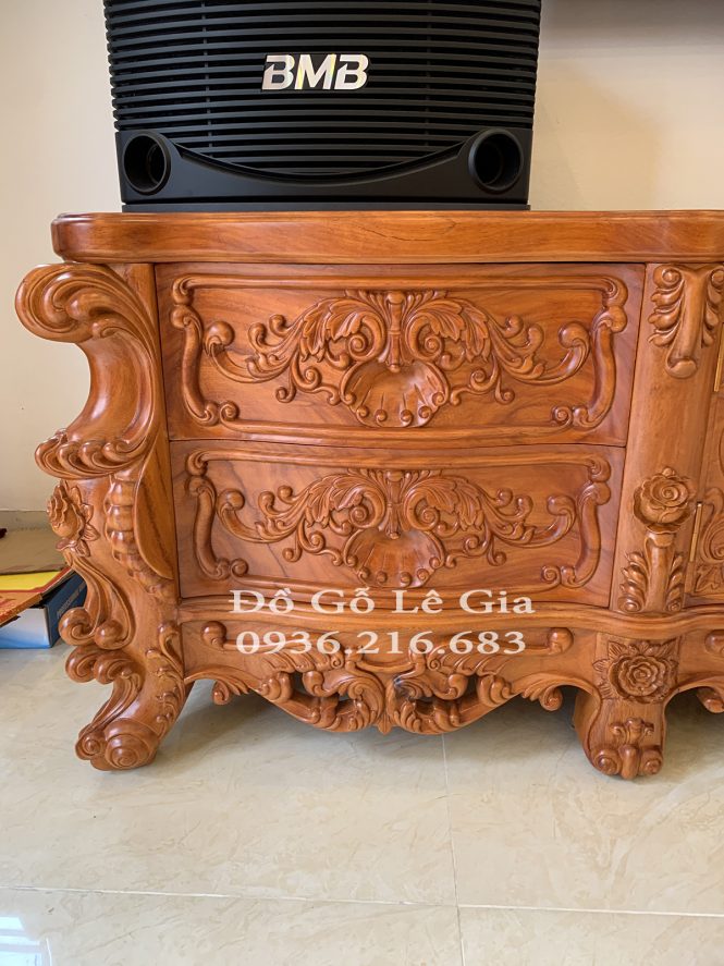 Kệ TiVi Hoàng Gia nguyên khối gỗ Gõ (A Vượng - Hà Nội) Kệ TiVi Hoàng Gia nguyên khối gỗ Gõ (A Vượng - Hà Nội) 16