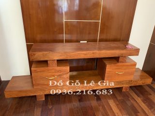 Kệ TIVI Nguyên Khối 2 tầng gỗ Hương (Chị Dung - Hà Nội) 9
