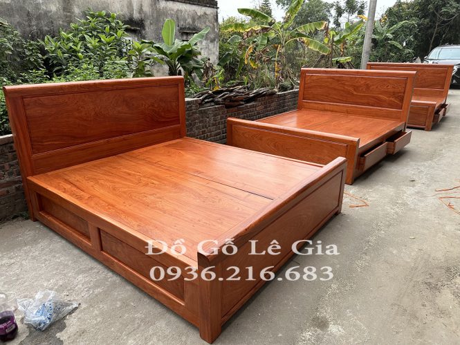 Giường Ngủ Gỗ Hương đá quý hiếm 14