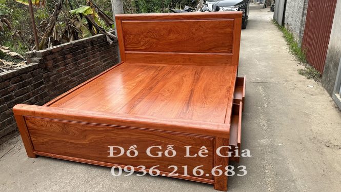 Giường Ngủ Gỗ Hương đá quý hiếm Giường Ngủ Gỗ Hương đá quý hiếm 16