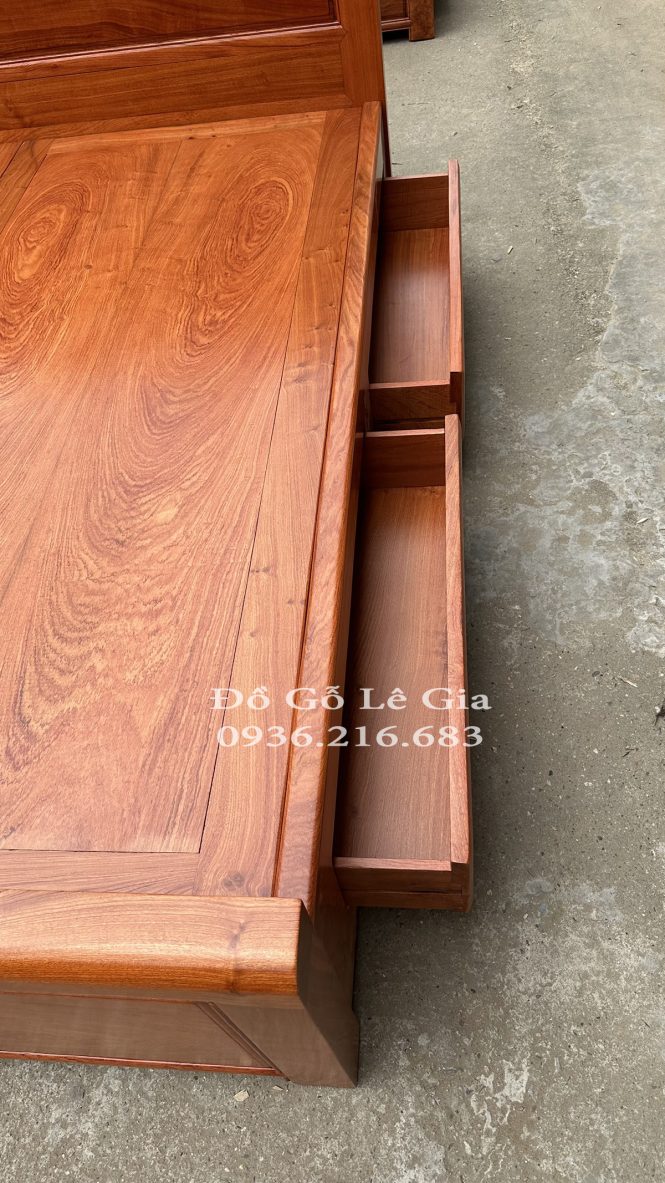 Giường Ngủ Gỗ Hương đá quý hiếm 23