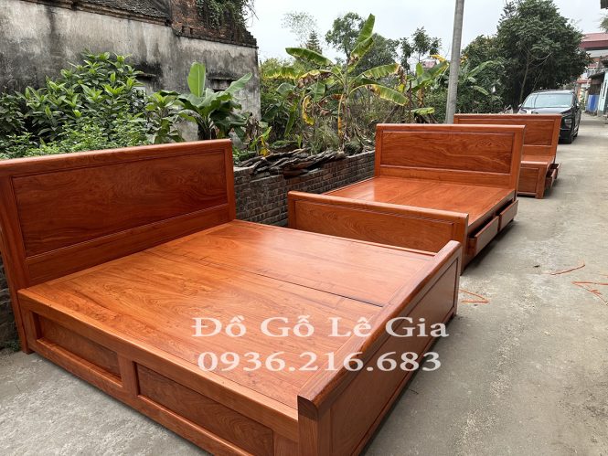 Giường Ngủ Gỗ Hương đá quý hiếm Giường Ngủ Gỗ Hương đá quý hiếm 17