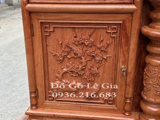 Kệ TiVi Cột Nho gỗ Hương 9