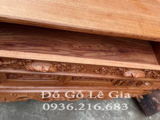 Kệ TiVi Cột Nho gỗ Hương 11