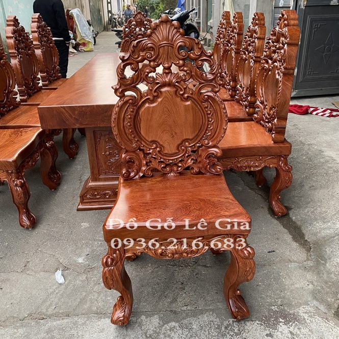 Bàn ăn nguyên khối gỗ Hương (A Phú - Hưng Yên) Bàn ăn nguyên khối gỗ Hương (A Phú - Hưng Yên) 23