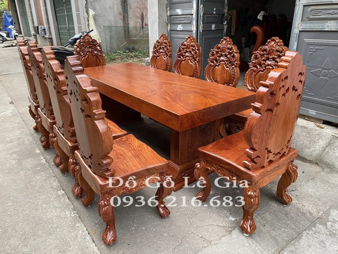 Bàn ăn nguyên khối gỗ Hương (A Phú - Hưng Yên) Bàn ăn nguyên khối gỗ Hương (A Phú - Hưng Yên) 17