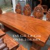 Bàn ăn nguyên khối gỗ Hương (A Phú - Hưng Yên)