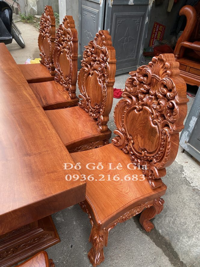 Bàn ăn nguyên khối gỗ Hương (A Phú - Hưng Yên) Bàn ăn nguyên khối gỗ Hương (A Phú - Hưng Yên) 21