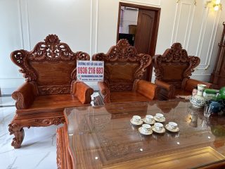 Bộ Hoàng Gia 10 món gỗ Hương (A Thắng - Bắc Giang) 11