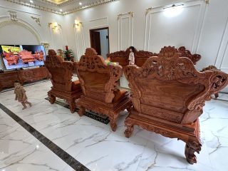 Bộ Hoàng Gia 10 món gỗ Hương (A Thắng - Bắc Giang) 15