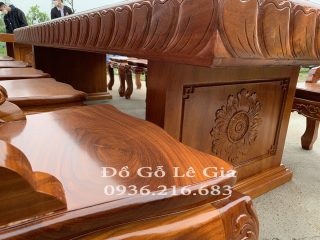 Bộ bàn ăn nguyên khối 10 nghế Louis 280cmx1m gỗ Gõ (A Hiếu - Hải Phòng) Bộ bàn ăn nguyên khối 10 nghế Louis 280cmx1m gỗ Gõ (A Hiếu - Hải Phòng) 13