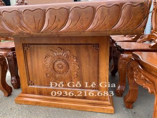Bộ bàn ăn nguyên khối 10 nghế Louis 280cmx1m gỗ Gõ (A Hiếu - Hải Phòng) Bộ bàn ăn nguyên khối 10 nghế Louis 280cmx1m gỗ Gõ (A Hiếu - Hải Phòng) 14