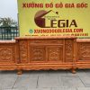 Kệ Tivi Louis Hoàng Gia gỗ Gõ đỏ cao cấp