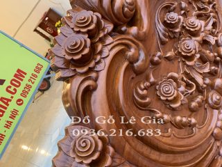 Giường Ngủ 1m8x2m Mẫu Hoàng Gia Hoa Hồng Gỗ Gõ Đỏ (Anh Định, Hải Dương) 11