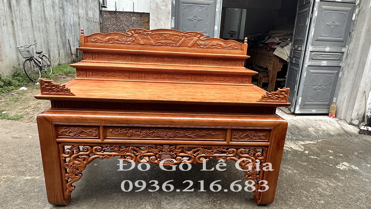 Án Gian Chân 14 gỗ Gõ đỏ đục Ngũ Phúc ( A Bắc - Lạng Sơn) Án Gian Chân 14 gỗ Gõ đỏ đục Ngũ Phúc ( A Bắc - Lạng Sơn) 15