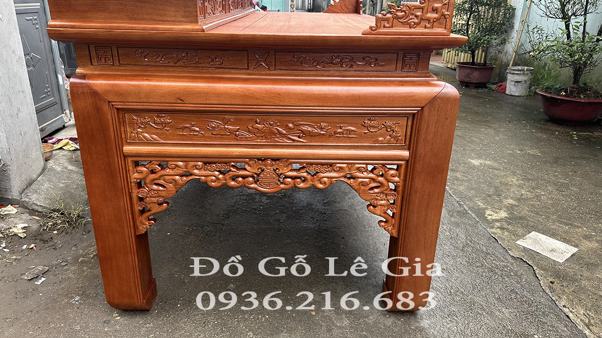 Án Gian Chân 14 gỗ Gõ đỏ đục Ngũ Phúc ( A Bắc - Lạng Sơn) Án Gian Chân 14 gỗ Gõ đỏ đục Ngũ Phúc ( A Bắc - Lạng Sơn) 20