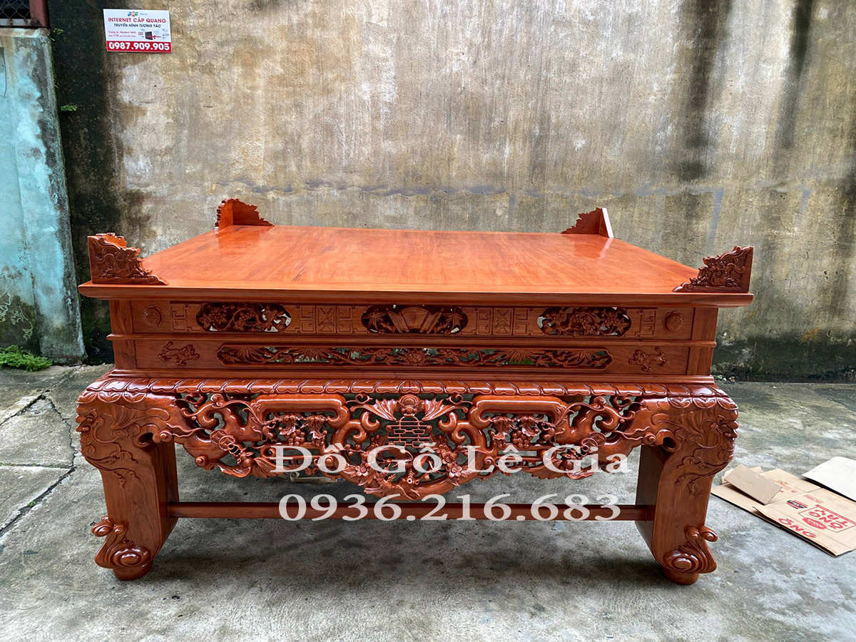 Sập Thờ Mai Điểu chân 22 gỗ Hương đá ( A Thuận- Bắc Ninh) Sập Thờ Mai Điểu chân 22 gỗ Hương đá ( A Thuận- Bắc Ninh) 17