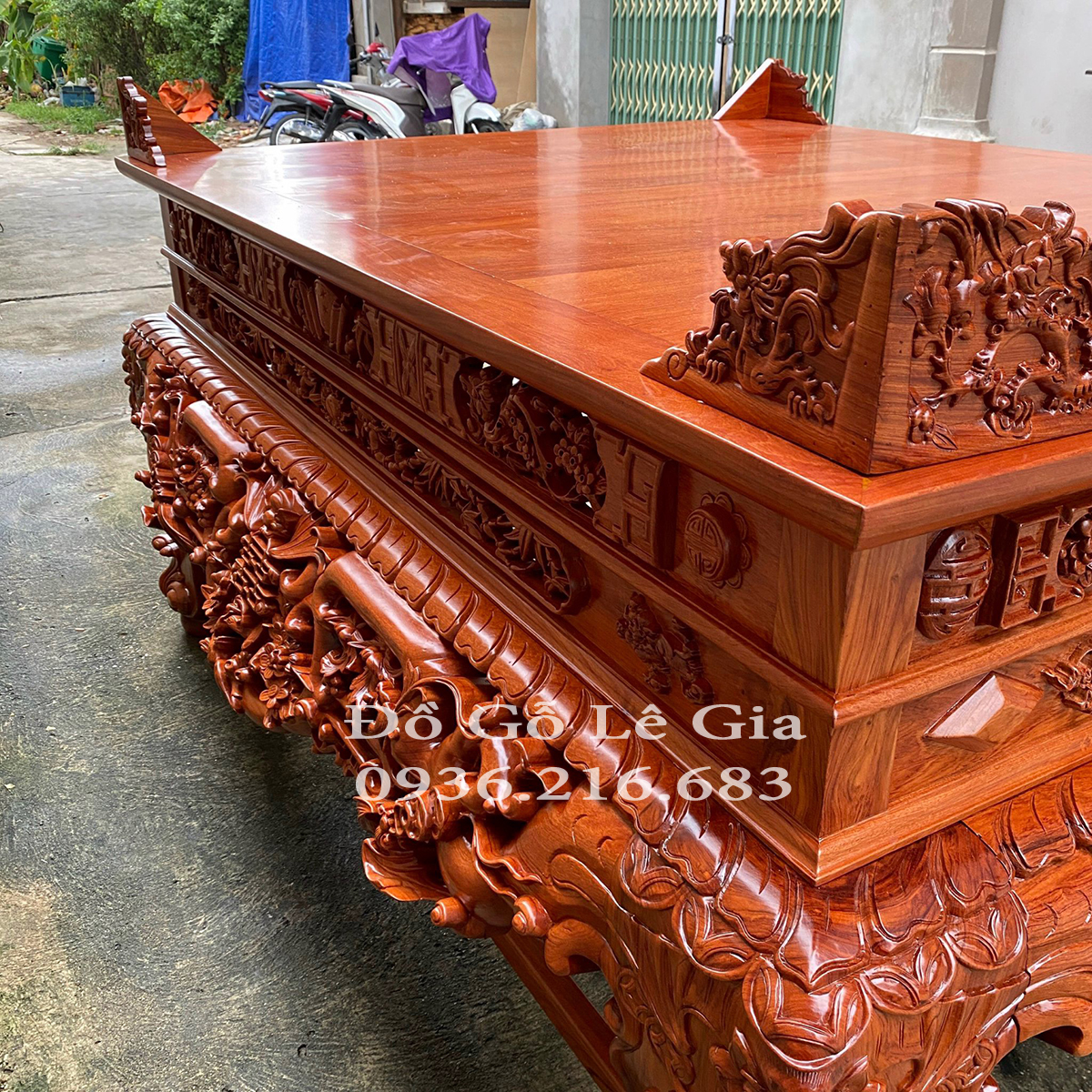 Sập Thờ Mai Điểu chân 22 gỗ Hương đá ( A Thuận- Bắc Ninh) Sập Thờ Mai Điểu chân 22 gỗ Hương đá ( A Thuận- Bắc Ninh) 26