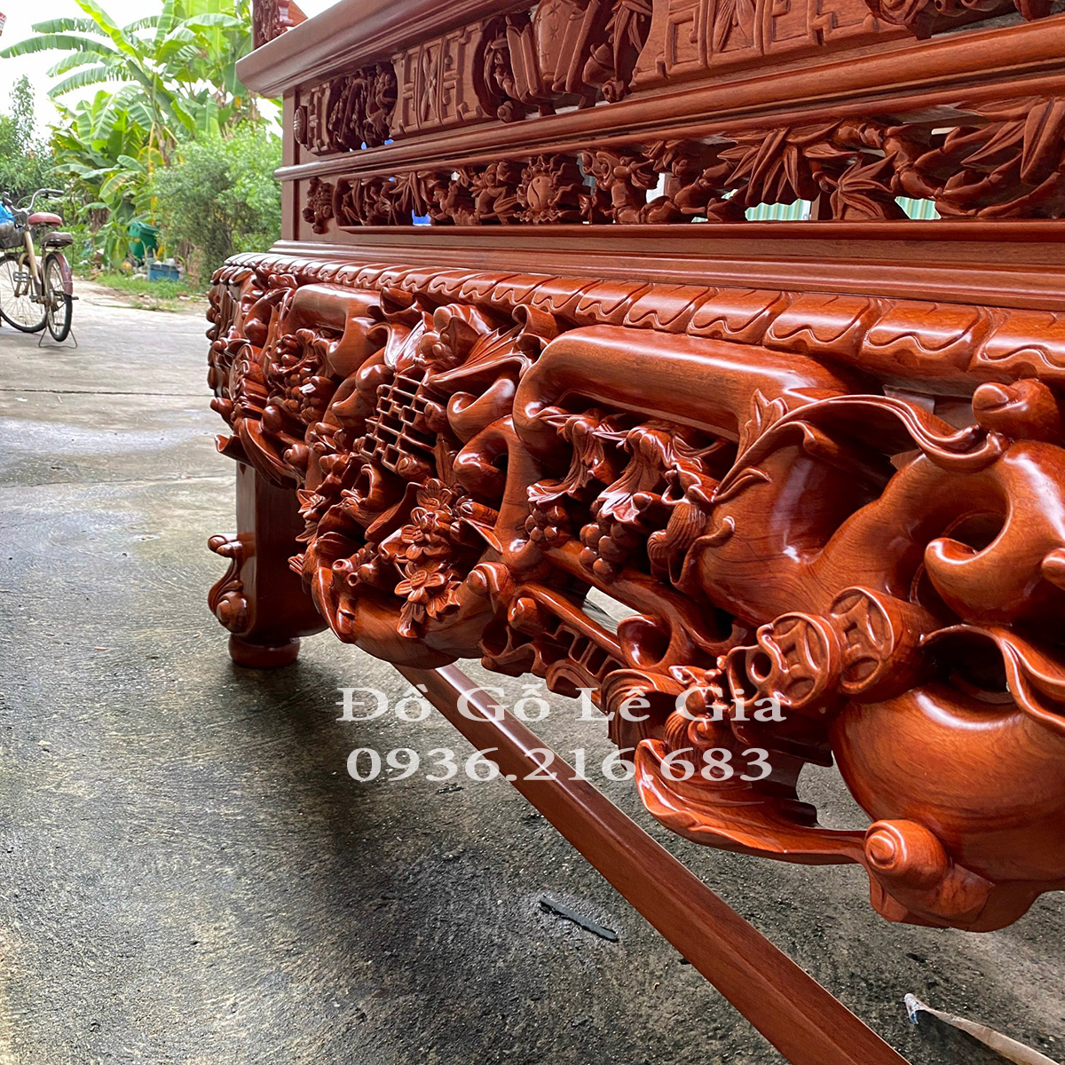 Sập Thờ Mai Điểu chân 22 gỗ Hương đá ( A Thuận- Bắc Ninh) Sập Thờ Mai Điểu chân 22 gỗ Hương đá ( A Thuận- Bắc Ninh) 25