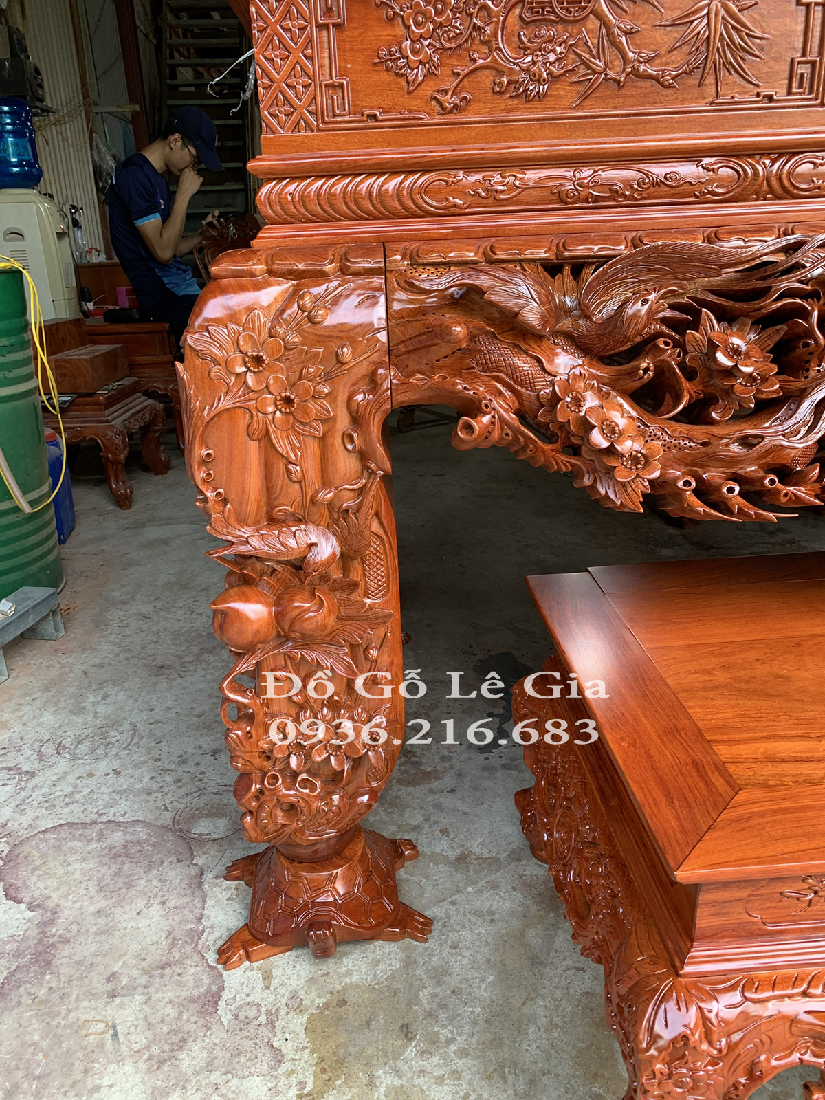 Sập thờ Mai Điểu chân 24 gỗ Hương đá ( Chú Xuân- Thanh Hóa) Sập thờ Mai Điểu chân 24 gỗ Hương đá ( Chú Xuân- Thanh Hóa) 29