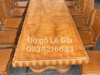 BÀN GHẾ HOÀNG GIA 12 GHẾ 17