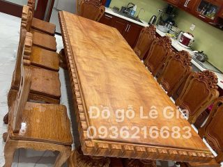 BÀN GHẾ HOÀNG GIA 12 GHẾ 14