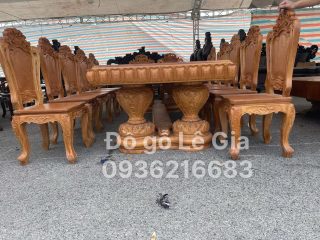 BÀN GHẾ HOÀNG GIA 12 GHẾ 18