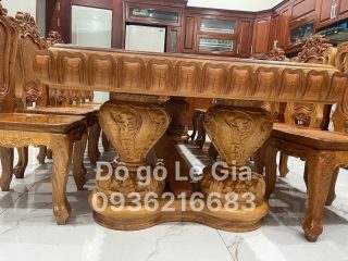 BÀN GHẾ HOÀNG GIA 12 GHẾ 23